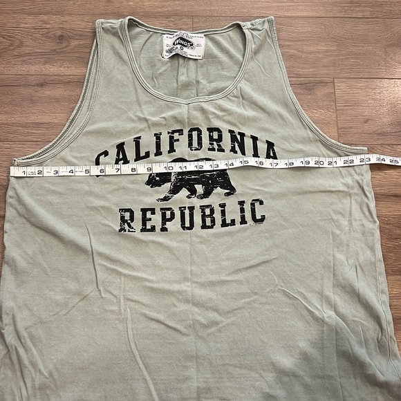 California Republic Size Medium Mens Tank Top - Picture 5 of 9